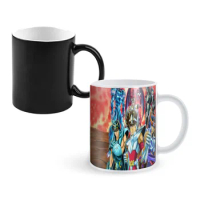 Best Sell Anime De Saint Seiya Creativity Change Color Chang mug Ceramic mug Hot Coffee Cup Breakfast Cup mug Friend Gift