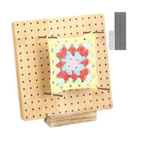 Wooden Crochet Blocking Board Reusable Handcrafted Knitting Blocking Mat  Set for Knitting Granny Squares Needlework Lovers - AliExpress