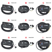 Electric Bike LED Display Universal Speed Control Instrument Controller Plastic Panel E-bike Scooters for 24V Type B