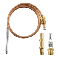 Pilot Burner Parts Thermocouple Kit 24inch/36inch 750°C Assemblies Copper Replacement For Rheem UV6379R Durable