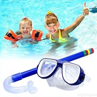 【hot】Kids Diving Goggle Mask Breathing Tube Shockproof Anti-fog Swimming Band Snorkeling Underwater 