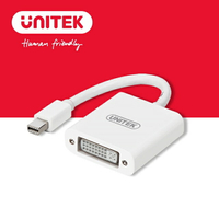 【樂天限定_滿499免運】UNITEK Mini DP轉DVI轉接器 (Y-6326WH)