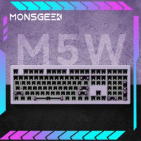 Akko Monsgeek M5w Mechanical Keyboard Kit Tri-Mode Rgb Hot-Swap Wireless Bluetooth Customized Aluminum Alloy Pc Gaming Keyboard