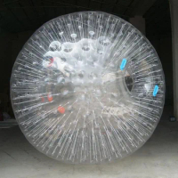 100% TPU Zorb ball 2.6 M diameter human hamster ball 0.8 mm PVC material outdoor game with Free shipping