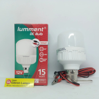 LED Aki 15 Watt Lumment - Lampu Jepit Aki DC Buld + Kabel