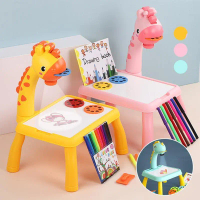 Omni Kids Projection Painting Board Early Educational Children Portable Projector Drawing Board