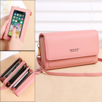 HOT★Fashion Mini Handphone Sling Bag for Women Touch Screen Sling bag Coin Purses Pouches Ladies Shoulder Bag PU Leather Crossbody bag Small Bag Touch Screen Mobile Phone Bag