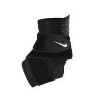 【NIKE 耐吉】PRO 調節式護踝-DRI-FIT 護具 黑白(N1000673010SL)