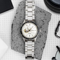 【SEIKO 精工】PRESAGE Style60’s復古開芯機械錶-40.8mm白/SK027(4R39-00Z0S/SSA423J1)