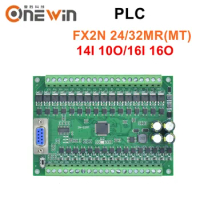 PLC FX2N-24MR 24MT 32MR 32MT Industrial Programmable Controller 14 in&amp; 10 out 16 in&amp; 16 out