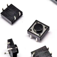 200Pcs Momentary Tactile Tact Push Button Switch 4 Pin DIP 12x12x5.0mm High 5.0mm