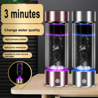 Hydrogen Water Generator Bottle Antioxidan Hydrogen-Rich Water Cup Rechargeable Hydrogen Water Generator Hydrogen Rich Glass Cup