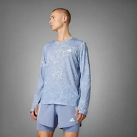 BAJU RUNNING Pria Own the Run CLIMACOOL 3-Stripes Long Sleeve Tee JD7770 A/XL