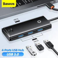 Baseus Lite Series 4-Port USB HUB Adapter USB Type C to USB 3.0 HUB Splitter Adapter For Laptop MacBook Pro iPad Pro USB Hub