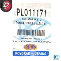 Radiator Toyota Corolla Altis Lama Old Generasi 1 Tahun 2001-2006 Manual MT PL011171 Original Asli K