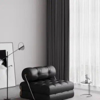 Single sofa small living room tofu block Italian extremely simple folding bed sofa dual-purpose module lazy sofa