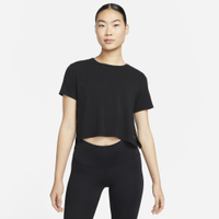 Nike Yoga Dri-FIT 短版 女短袖上衣-黑-DM7026010