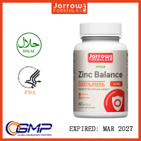 Viên uống bổ sung kẽm Jarrow Formulas Zinc Balance 60 viên - Hỗ trợ miễn dịch & Chức năng trao đổi c