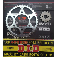 ☛โซ่สเตอรBOSS175 KAWASAKI หน้า14T -15T หลัง 38T- 40T ตราDID ข้อหนาสีดำ คุณภาพดี สินค้าวินเทจ♝