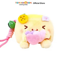 Kiddy Fun Gantungan Kunci Boneka Plush Hannari Tofu Orange - Kuning