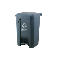 戶外垃圾桶 垃圾分類垃圾桶帶蓋家用大號腳踏廚余四色紅藍綠灰腳踩【KL4024】