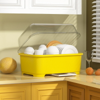 碗筷收納盒放碗碟盤架餐具家用廚房臺面瀝水碗架帶蓋防蟑螂裝碗櫃