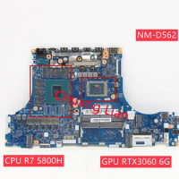 NM-D562 For Lenovo Legion 5 Pro-16ACH6H laptop motherboard with CPU R7 5800H GPU RTX3060 6G DDR4 100% Fully Tested