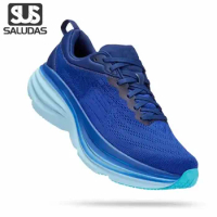 SALUDAS Bondi 8 Road Running Shoes Men's and Women's Thick-soled Shock-absorbing Fitness Training Shoes Outdoor Jogging Sneakers