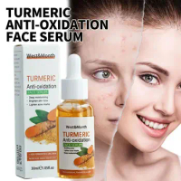 Turmeric Freckle Whitening Serum Fade Dark Spots Corrector Serum Pigment Correcting Turmeric Oil Face Skin Care 30ml