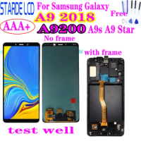 6.3'' AMOLED For Samsung Galaxy A9 2018 LCD A9s A9 Star Pro A920 LCD Display frame Touch Screen Digitizer Assembly for A9200 lcd