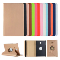 50Pcs/Lot 360 Rotating PU Leather Cover Case For Samsung Galaxy Tab A 8.0 Inch 10.1 t590 T595 T380 T385 Tablet Case
