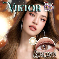 คอนแทคเลนส์ รุ่น Viktor สีเทา/ตาล Gray/Brown มีสายตาปกติ (0.00) เปลี่ยนแทนทุกเดือน