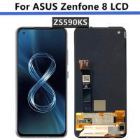 5.9"Original AMOLED For Asus Zenfone 8 ZS590KS-2A007EU I006D LCD Display Screen Touch Panel Digitizer For Zenfone 8z LCD Frame