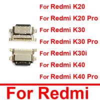 USB Charger Jack For Xiaomi Redmi K20 K30 K30i K40 Pro Power Sync Date Charging Port Socket USB Connector Slot Replacement Parts