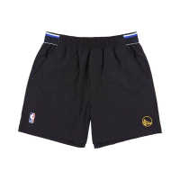 NBA 運動 梭織短褲 勇士隊-黑色-3225152120