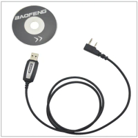 Baofeng 5R USB Programming Cable w/ CD drive for Baofeng UV-5R UV-B5 UV-B6 BF-UV82 UV-5RA UV-5RB UV-5RC UV-5RD BF-888S BF-666S