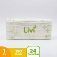 Tissue Livi Tissue Dapur Minyak 150's / Tissue Multifold Hand Towel / Ecer Livi