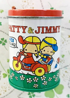 【震撼精品百貨】彼得&amp;吉米Patty &amp; Jimmy 三麗鷗 彼得&amp;吉米圓形罐裝貼紙*59900 震撼日式精品百貨