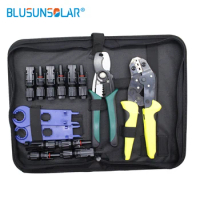 1 Set Tool Kit Crimping Tool /Cable Cutter/Solar Connector Male/Female Solar PV Spanners Wrench Tool Set for Solar System TB005
