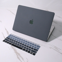 Macbook保護殼 流沙殼灰色 顆粒質感  適用蘋果筆電Mac air pro 13吋 M1 配鍵盤膜