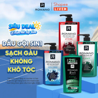 [Sản phẩm hot] Dầu gội nam Romano sạch gàu / hương nước hoa / Gen Z 610g / 650g / 812g / 900g - LIVE