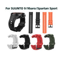 Rubber Silicone 24mm Strap For Suunto 9 Smart Watch Wristband For Suunto 9 baro Replacement Bracelet Spartan Sport Watch Band