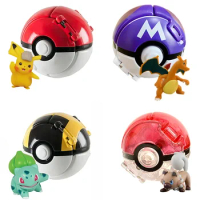 Pokemon Toys Childrens Birthday Gift Pikachu Mewtwo Figure Pocket Monster Pokeball Elf Ball Groudon Kyogre Charizard Model