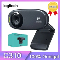 Logitech Original C310 HD Webcam 720p 5MP Video Photos Built-in MIC Autofocus New Web Live Camera Gaming Camera For PC Laptop