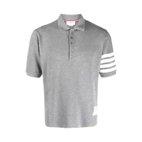 [12.12 Dealcember] Thom Browne 4-Bar Classic Pique Polo Grey 1 Grey