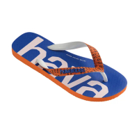 【havaianas 哈瓦仕】拖鞋 男鞋 女鞋 夾腳拖 巴西 Top Logomania Mid Tech 藍白 4147063-5735U(哈瓦士)