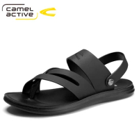 Camel Active New Summer Beach Leather Sandals Fashion Men Shoes