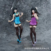 2 types My Teen Romantic Comedy Anime Yukinoshita Yukino Model PVC Statue Blue Purple Color Cheongsam Figure Toy