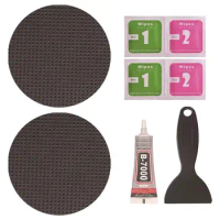 Trampoline Patch Repair Kit Round Glue On Patches Inflatable Pool And Boat Bed Accessories Repair Trampoline Mat Tears Holes