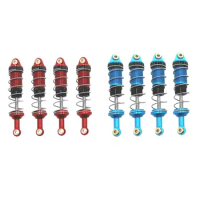 4x Metal Shock Absorber Durable Accessory Adjustable Assembled RC Shock Absorber Dampers 74mm for MN86 MN86S MN128 1/12 Crawler